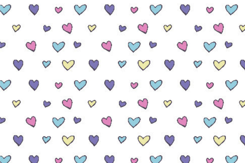 Kinderbettwäsche-Set Colorful Hearts Baumwolle