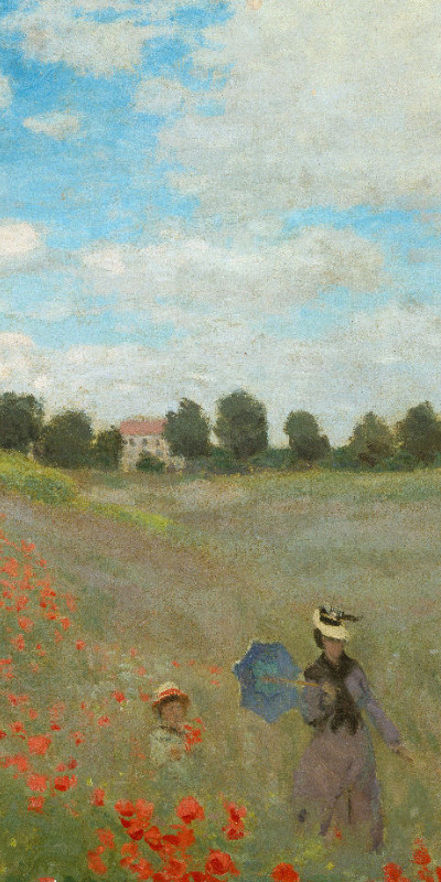 Duschtuch Mohnfeld bei Argenteuil - Claude Monet