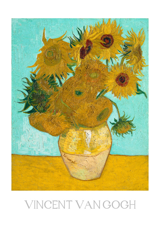 Duschvorhang Van Gogh - Vase mit Sonnenblumen