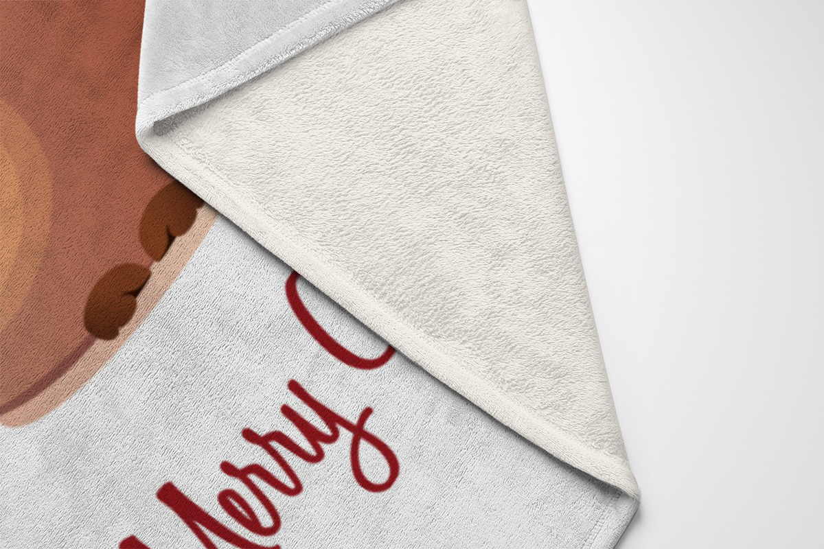 Wohndecke Weihnachtscapy mit Mütze