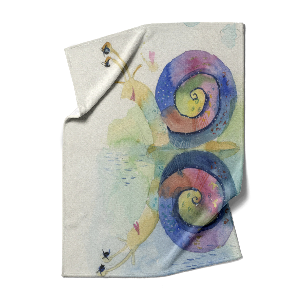 Fleecedecke Schnecke, verliebt Tiukkel
