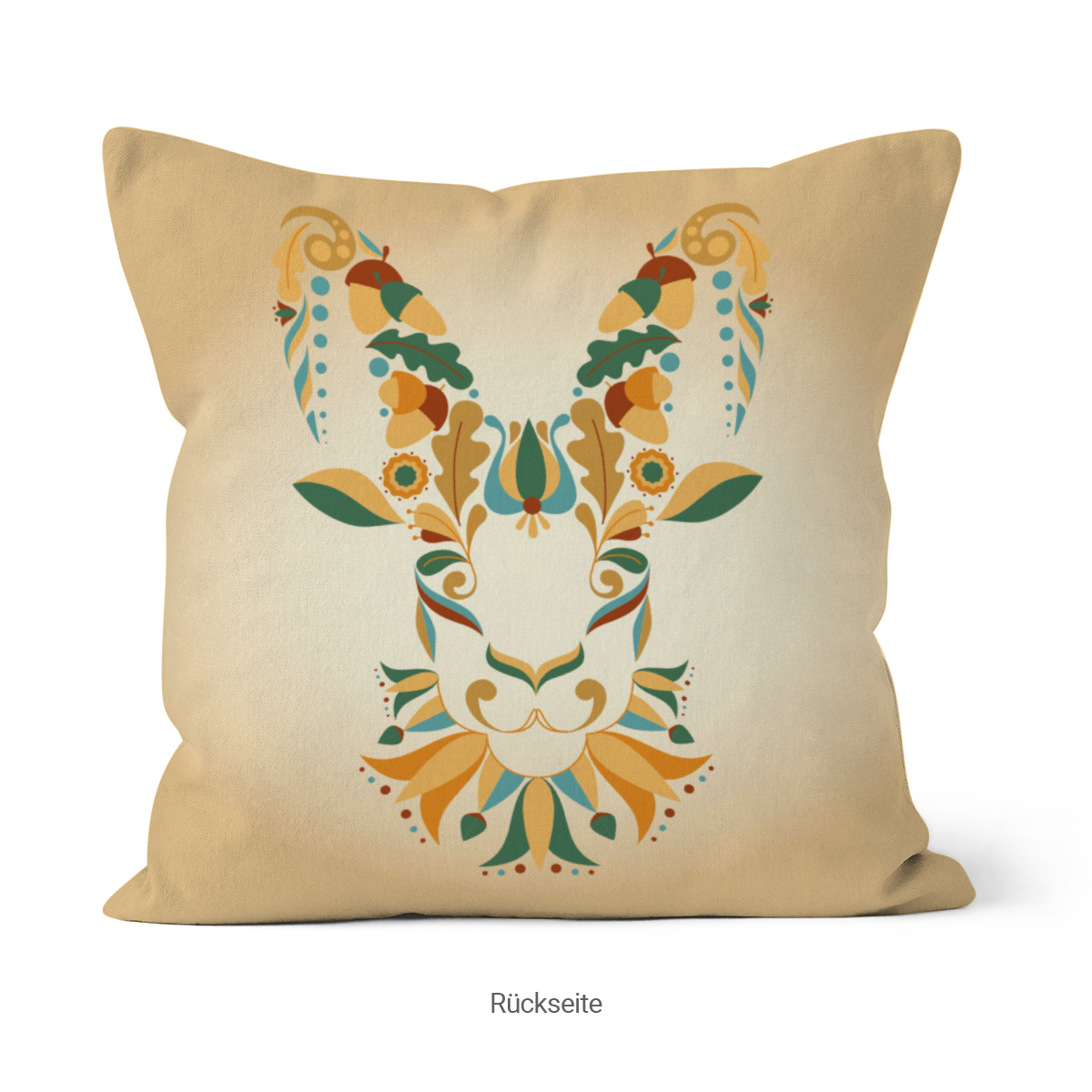 Samtkissen Zodiac Art – Fische floral