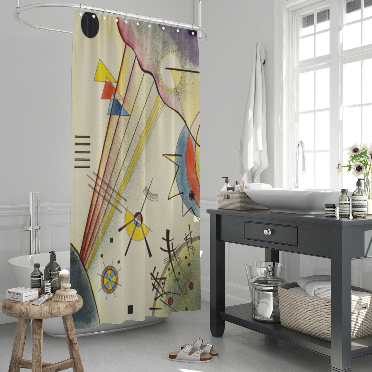Duschvorhang Kandinsky - Deutliche Verbindung