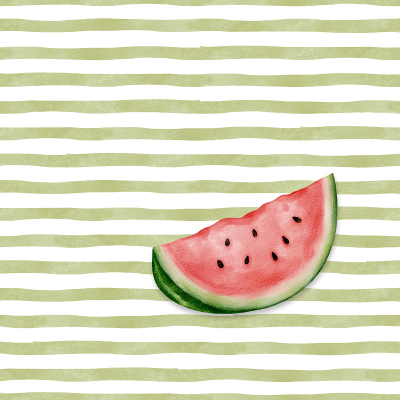 Samtkissenbezug Melon Stripes