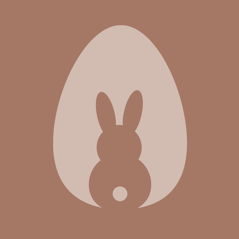 Samtkissenbezug Hase im Ei