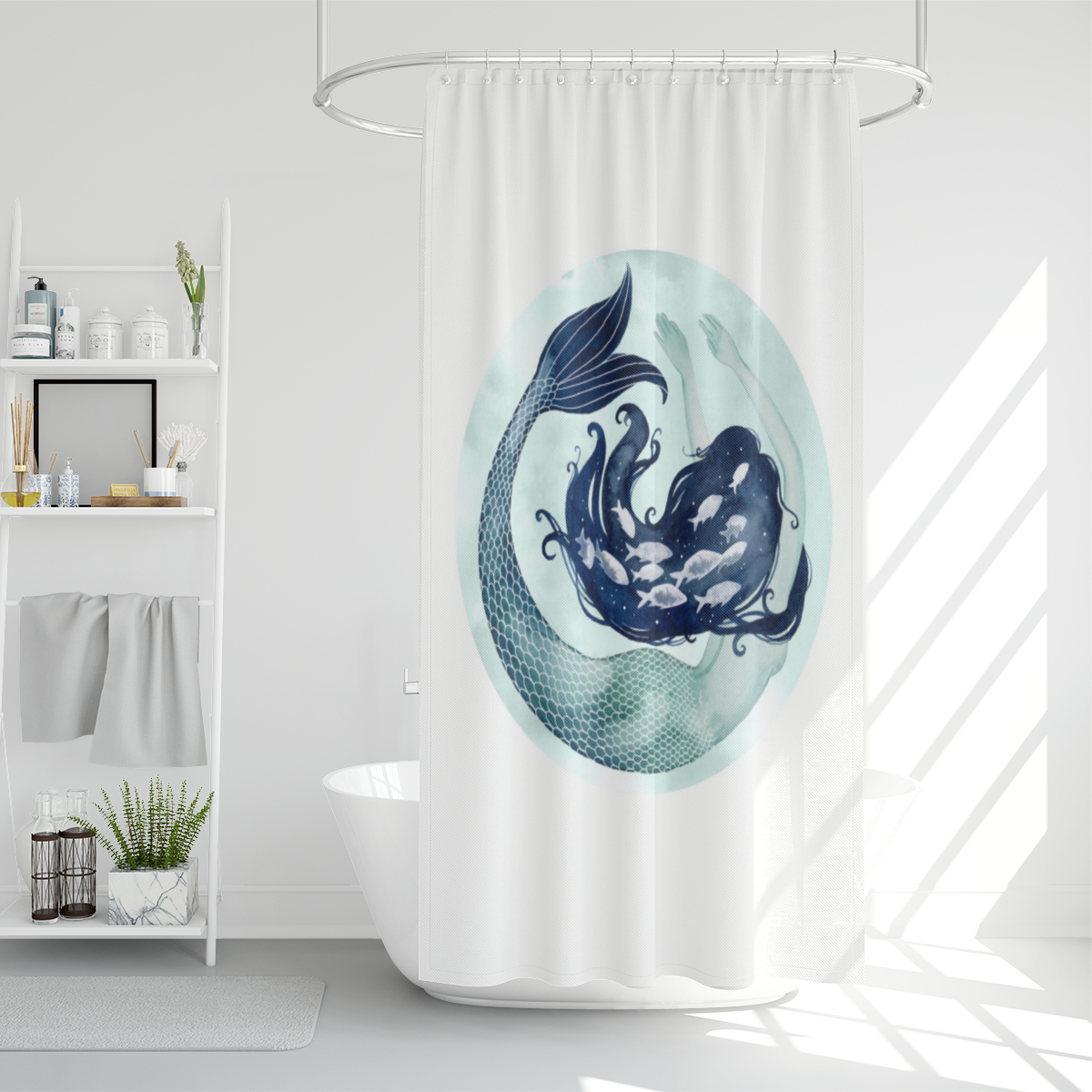 Duschvorhang Meerjungfrau
