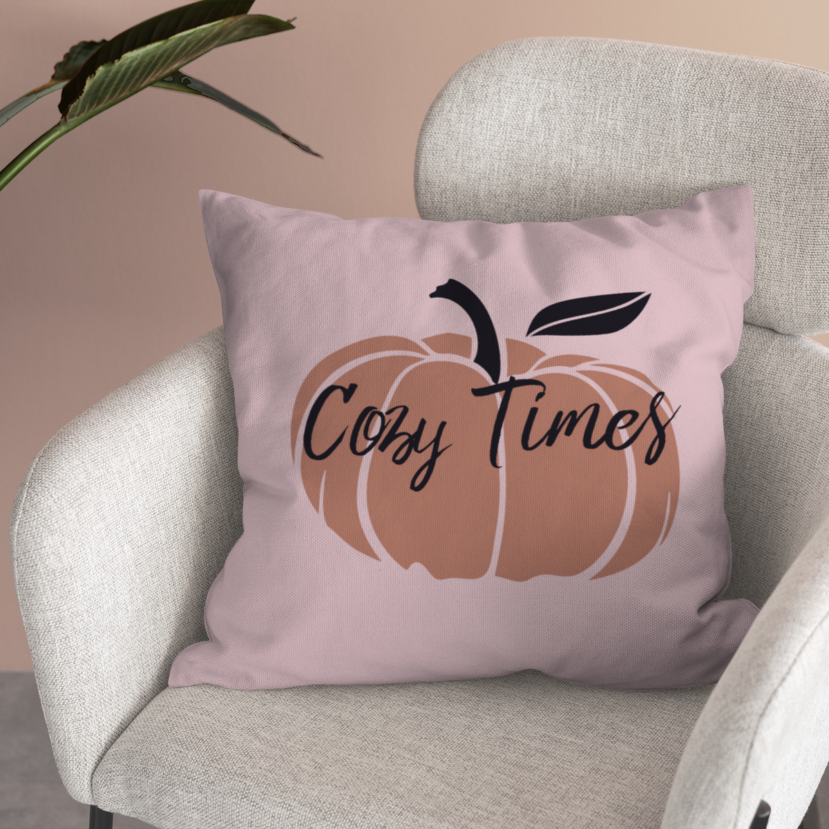 Samtkissenbezug Cozy Times Kürbis Samtkissenbezug Cozy Times Kürbis