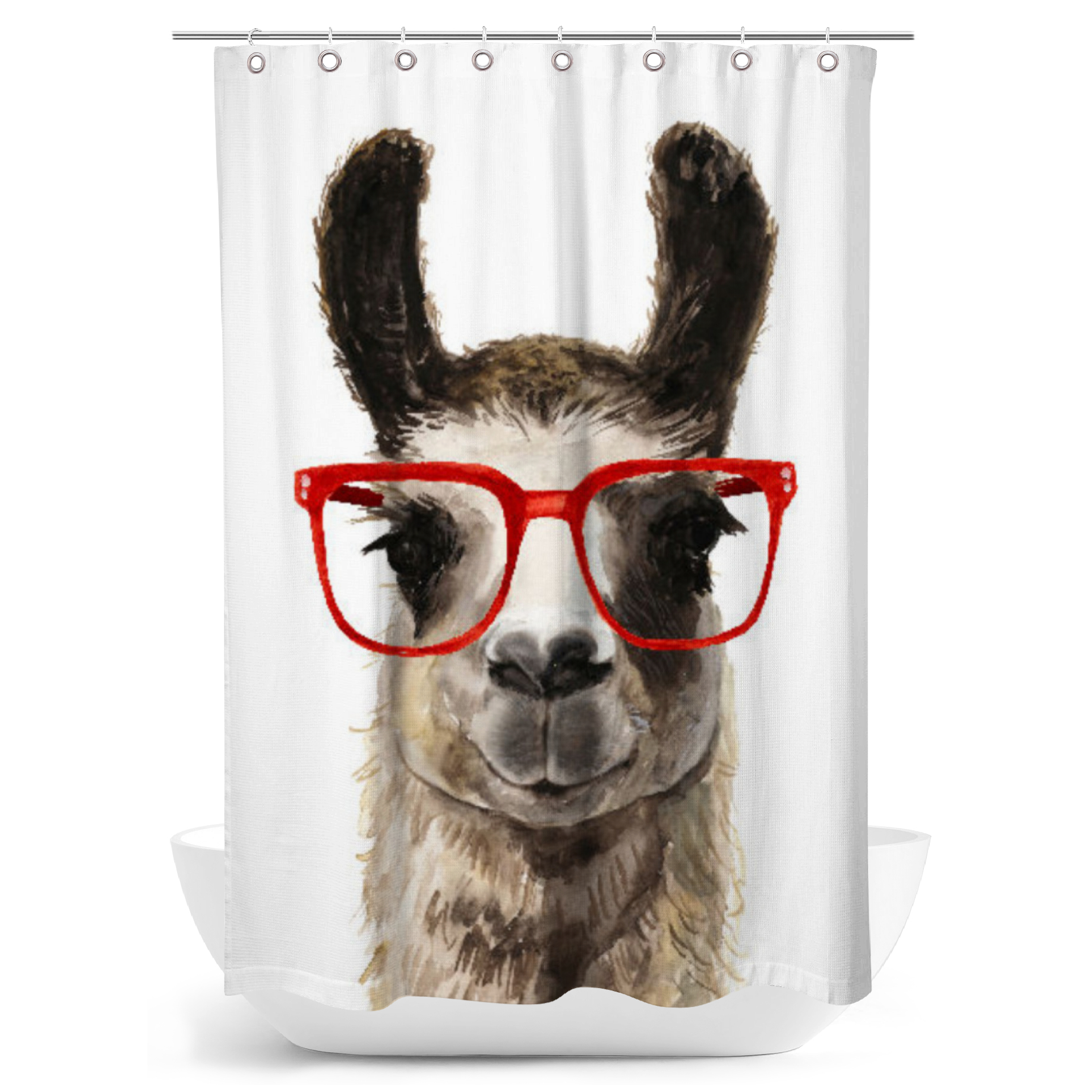 Duschvorhang Lama IV