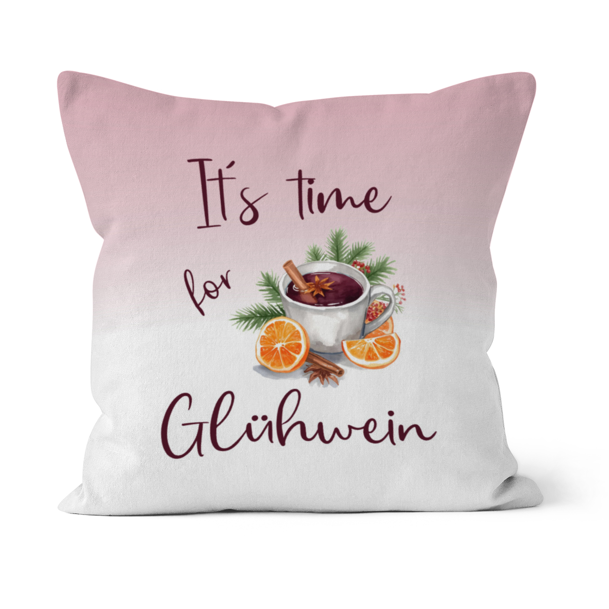 Samtkissenbezug Its time for Glühwein