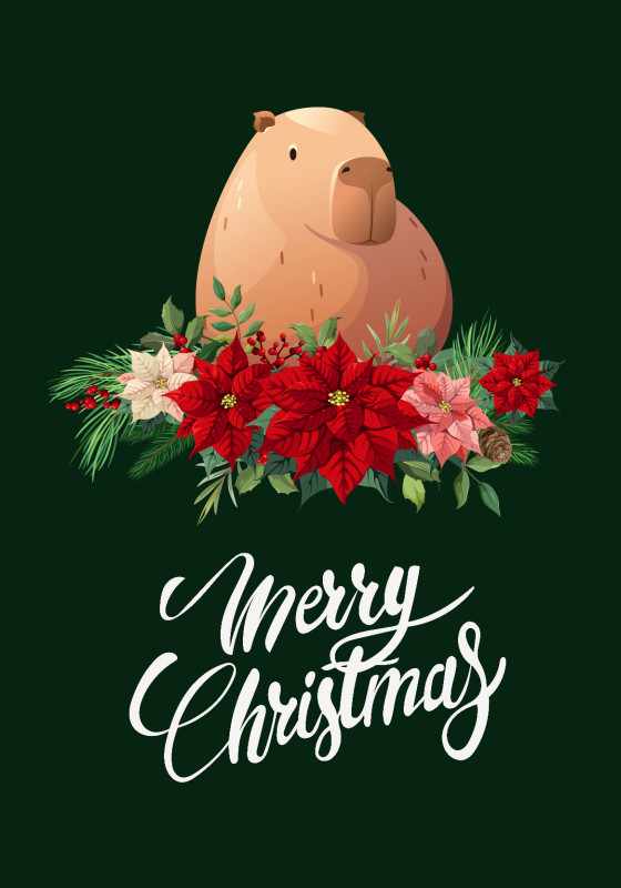 Wohndecke Merry capy christmas