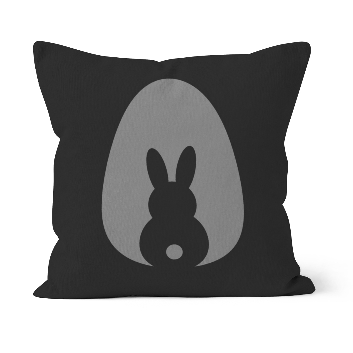 Samtkissenbezug Hase im Ei