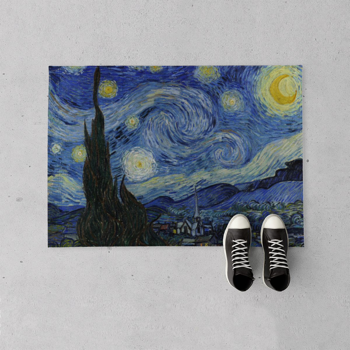 Fußmatte Sternennacht Van Gogh