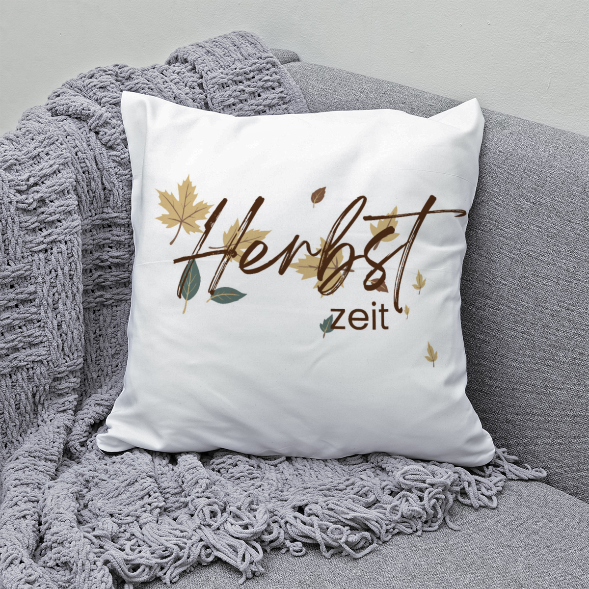 Samtkissenbezug Herbstzeit Samtkissenbezug Herbstzeit