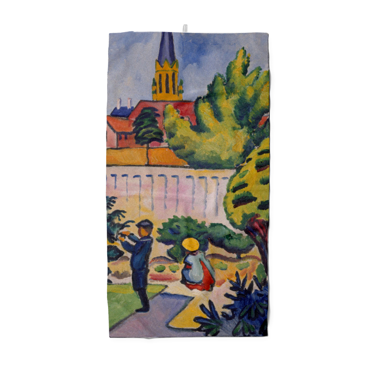 Badetuch Kinder im Garten - August Macke