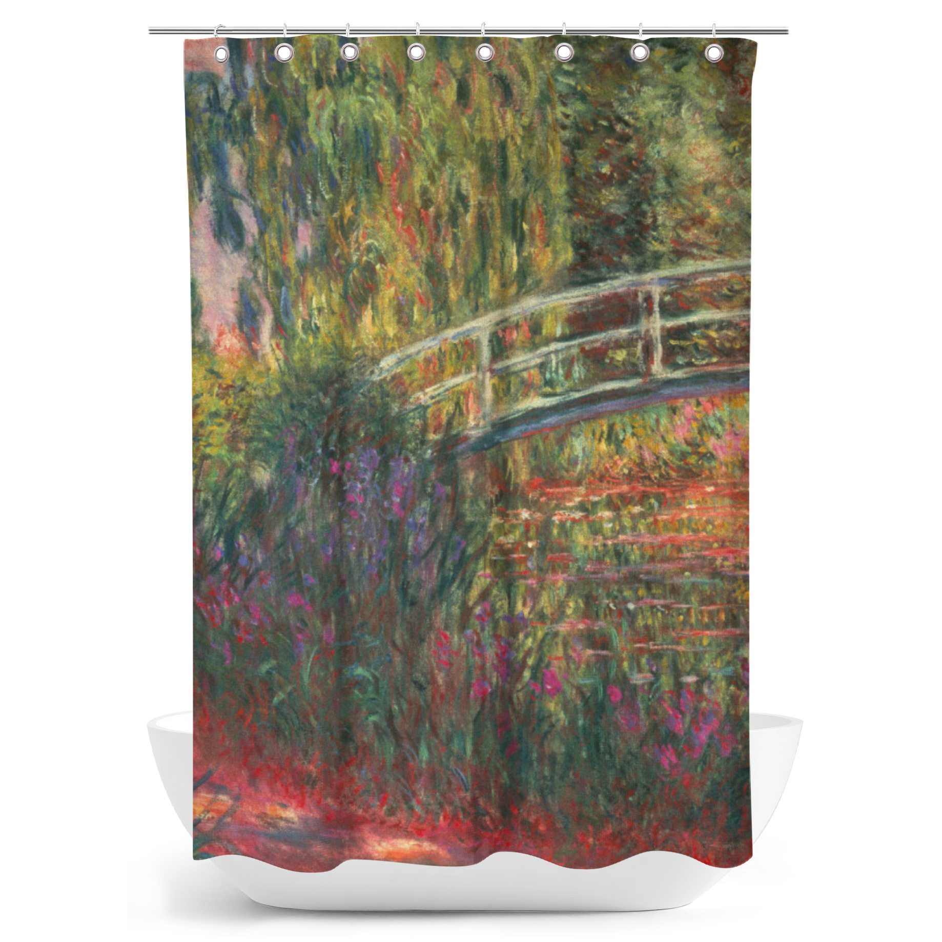 Duschvorhang Monet - Japanische Brücke