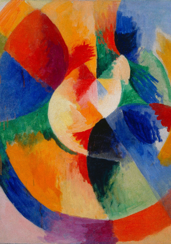 Duschvorhang Delaunay - Kreisformen, Sonne