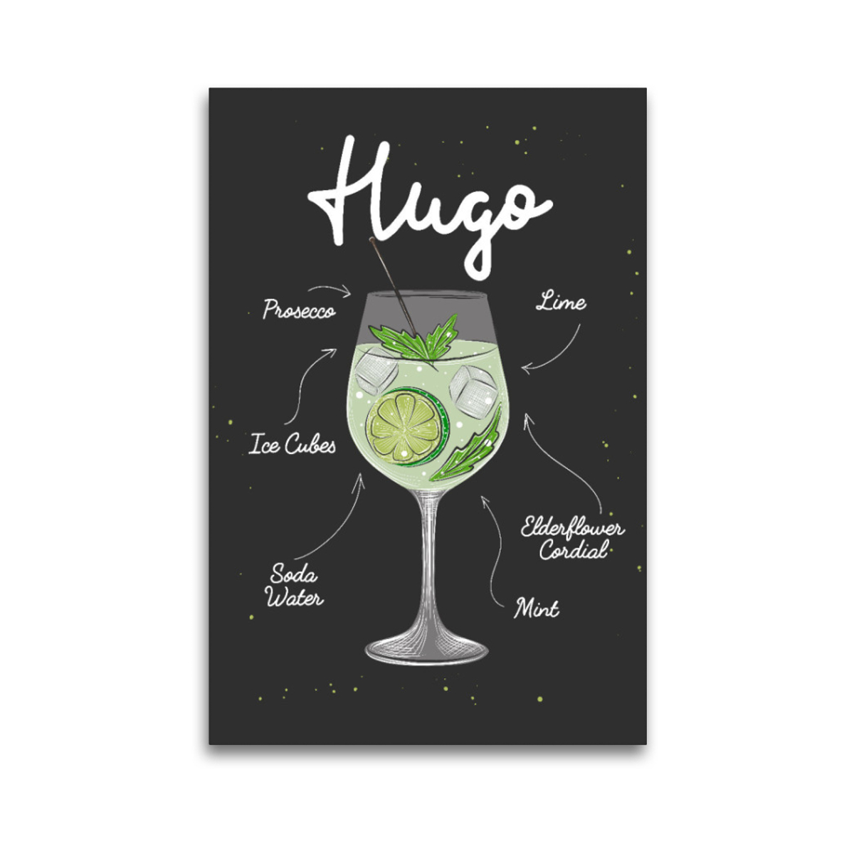 Leinwand Hugo Cocktail