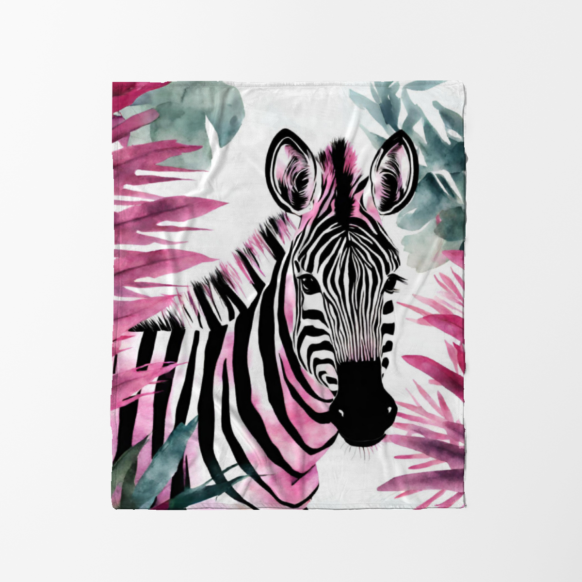 Wohndecke Zebra in Pink