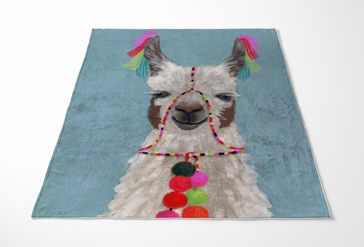 Kuscheldecke Lama III