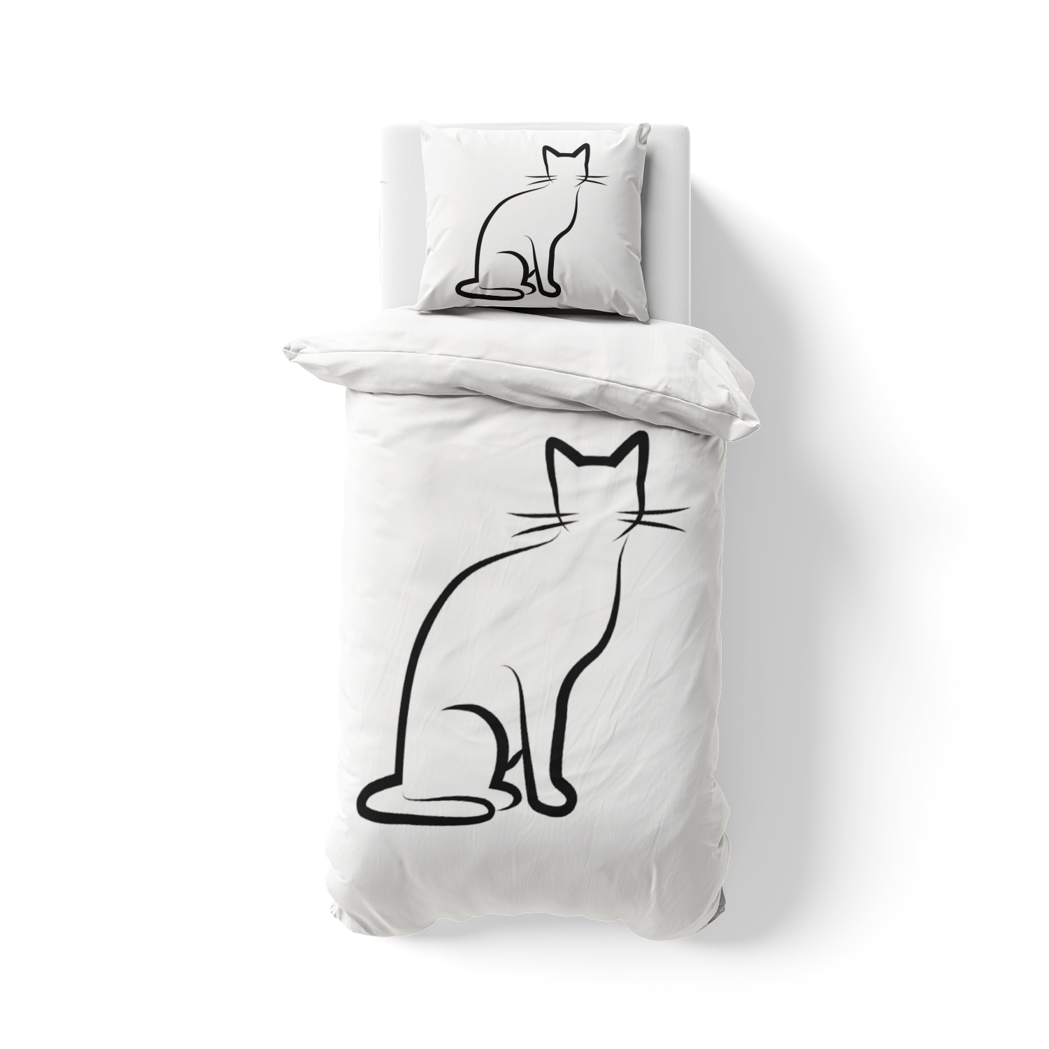 Bettwäsche-Set Black Cat 1 Baumwolle