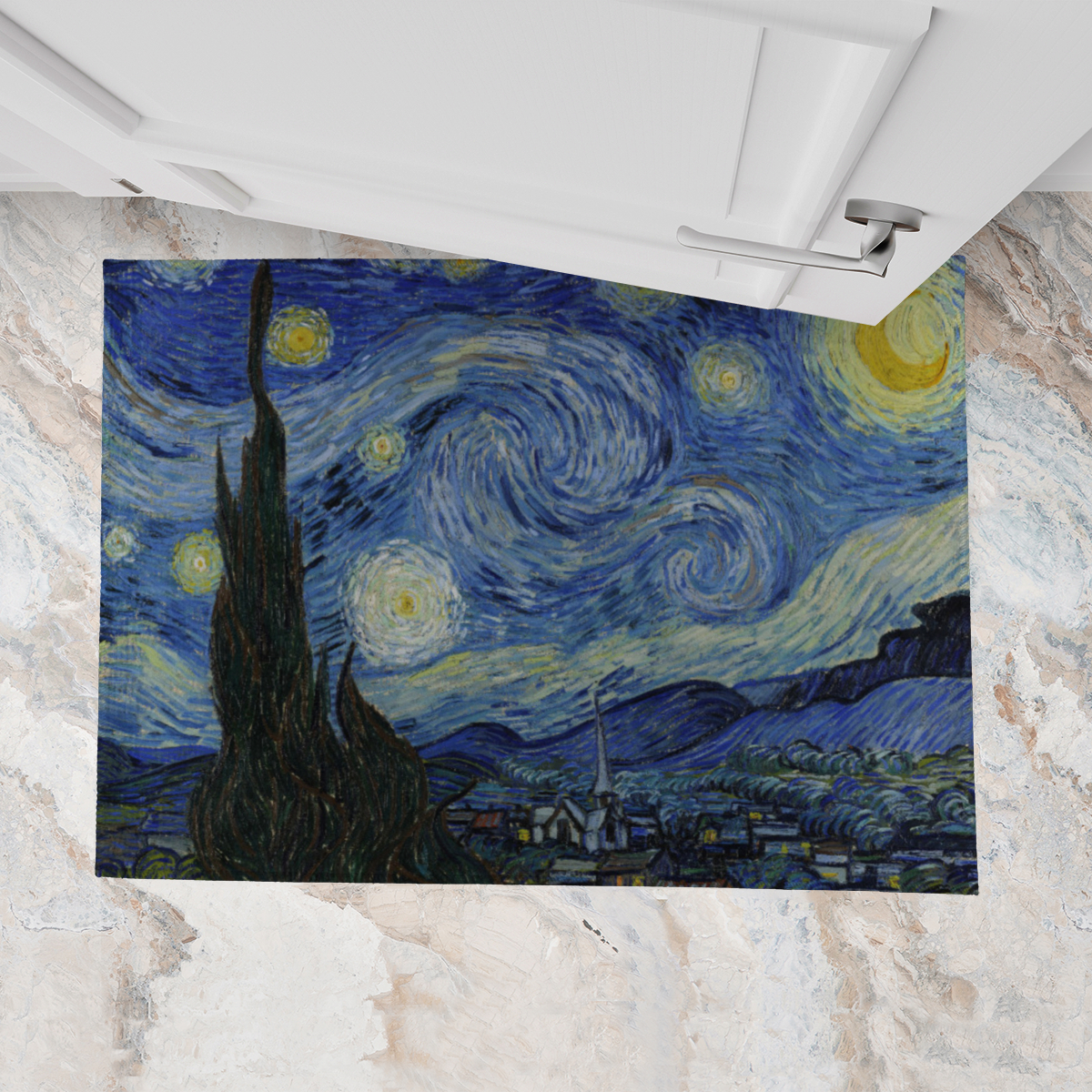 Fußmatte Sternennacht Van Gogh