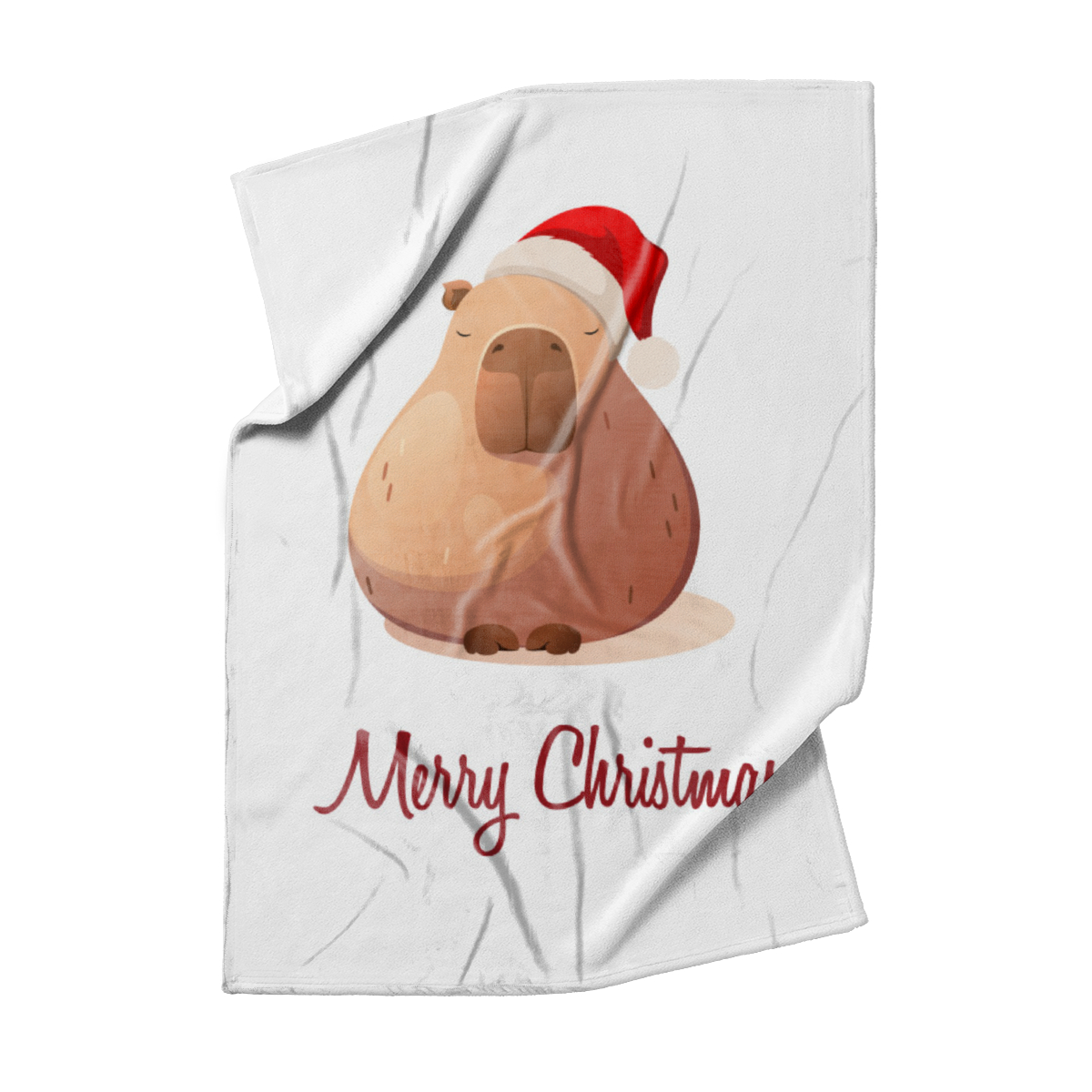 Wohndecke Weihnachtscapy mit Mütze