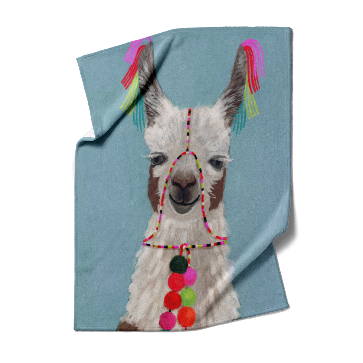 Fleece-Decke Lama