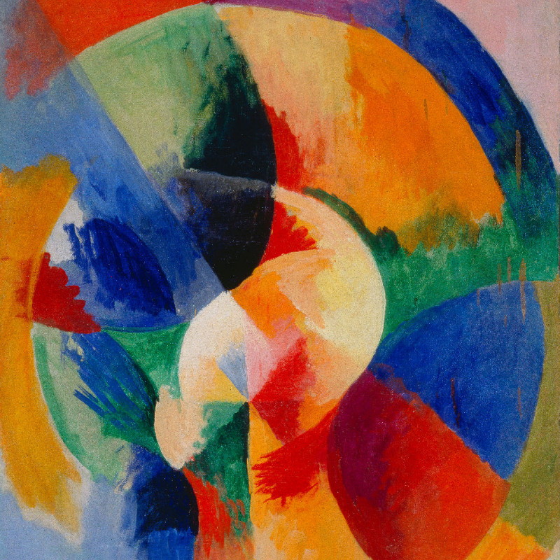 Motivbettwäsche Delaunay - Kreisformen, Sonne Baumwolle