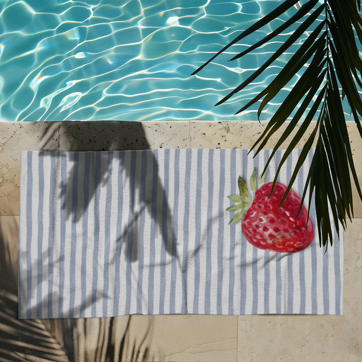 Strandtuch Strawberry Stripes