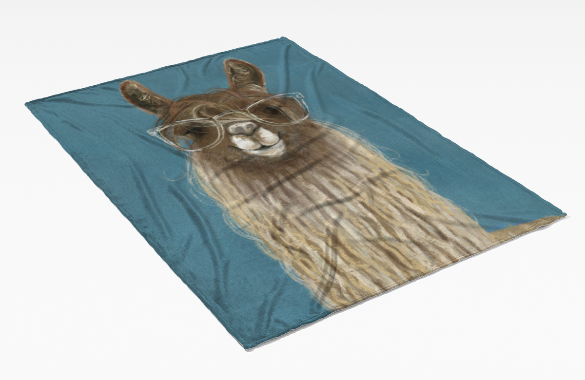 Kuscheldecke Lama I