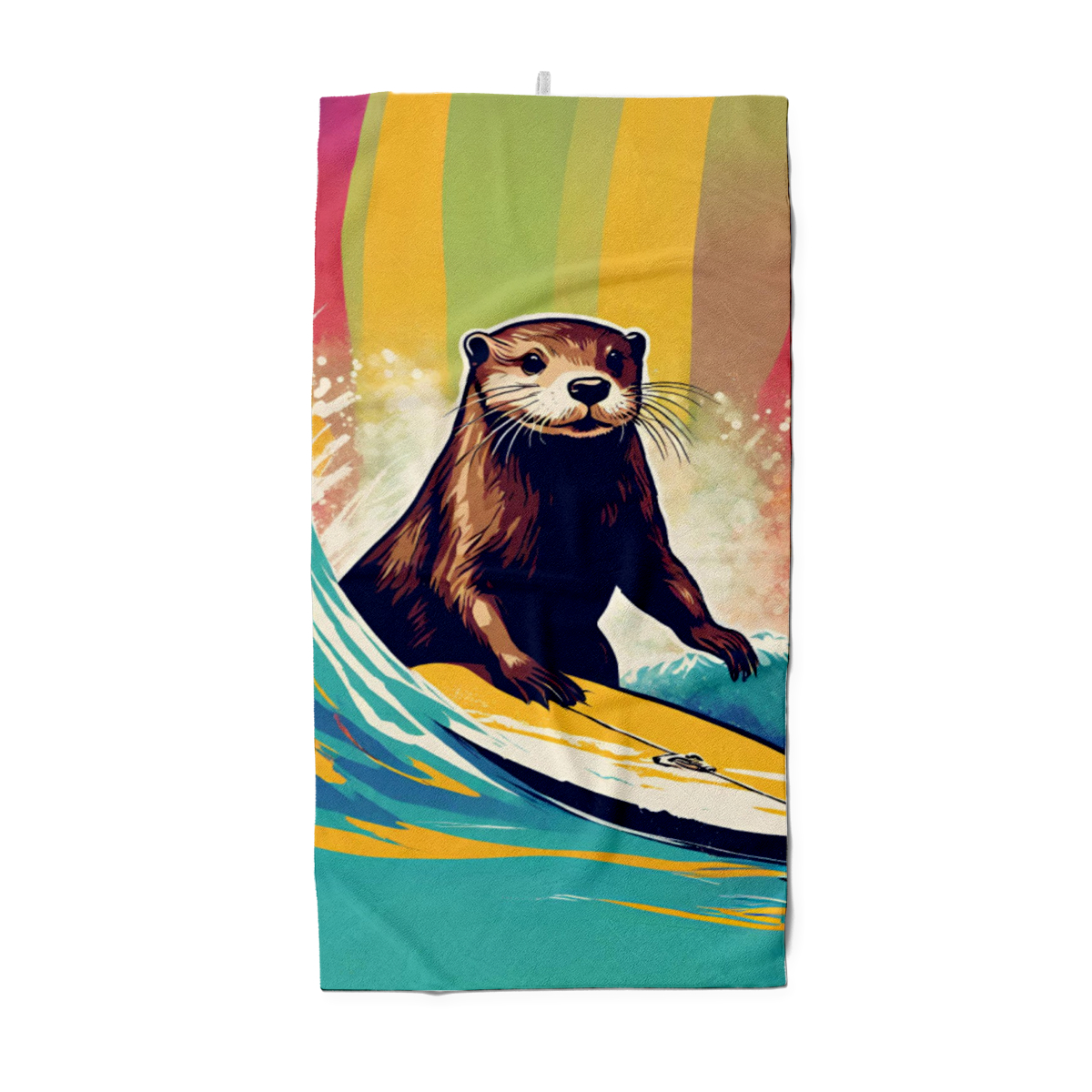 Badetuch Surfender Otter