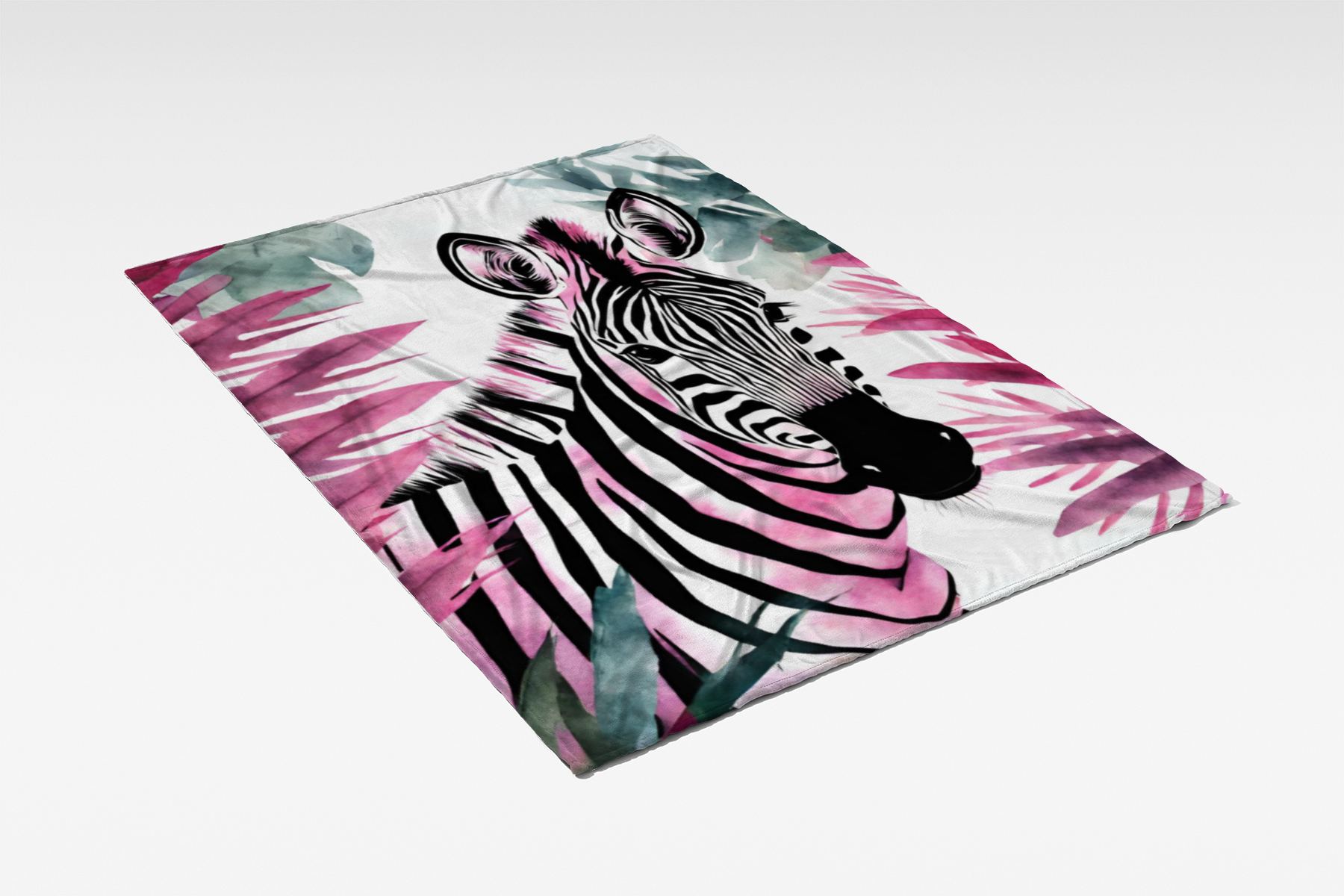 Wohndecke Zebra in Pink