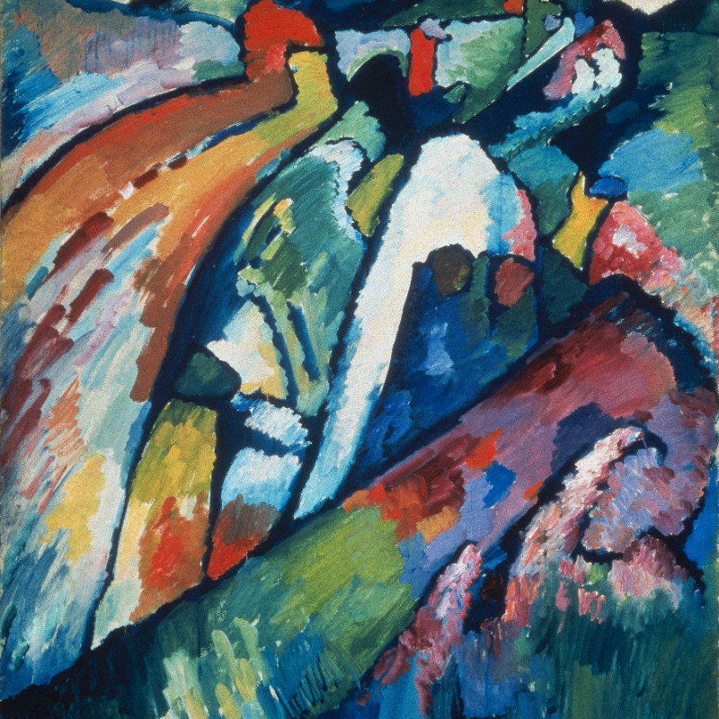 Samtkissenbezug Improvisation 7 Kandinsky 