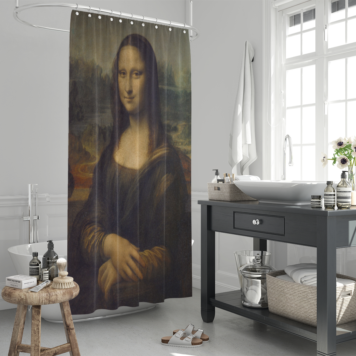 Duschvorhang Da Vinci - Mona Lisa