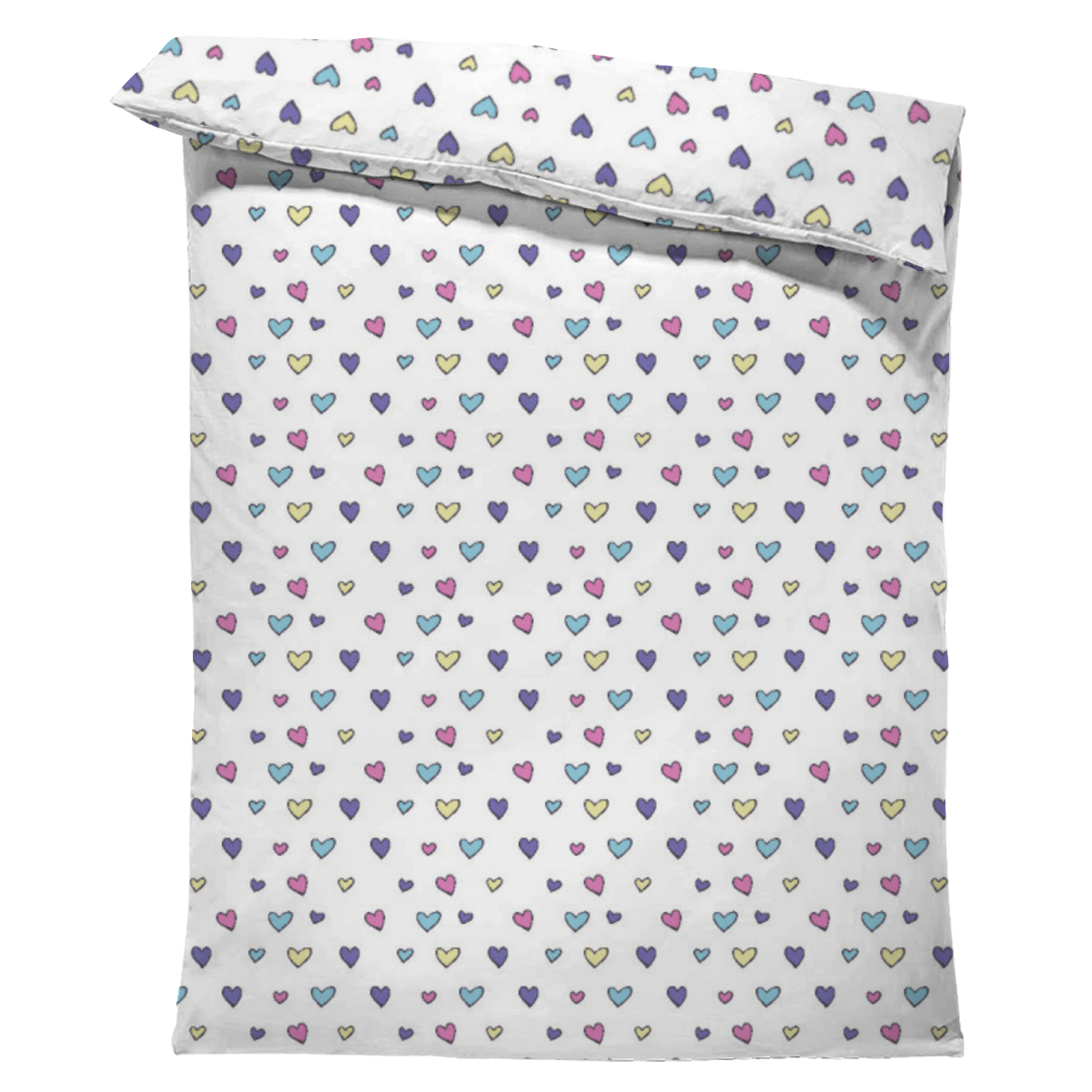 Bettwäsche Colorful Hearts Mikrofaser