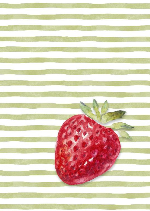 Geschirrtuch Strawberry Stripes