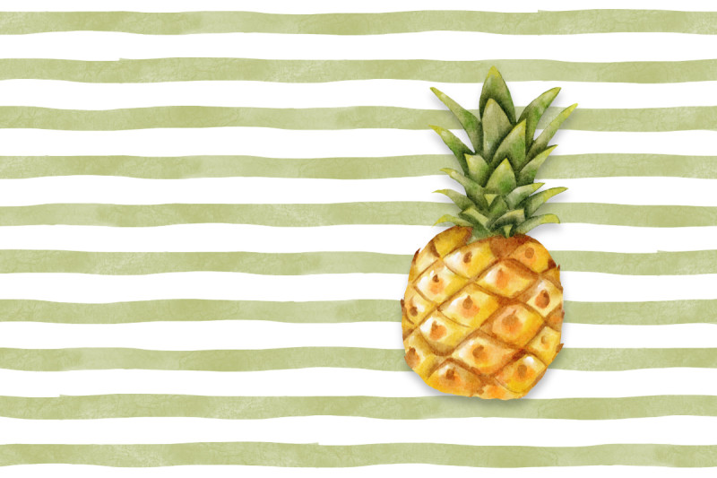 Samtkissenbezug Pineapple Stripes