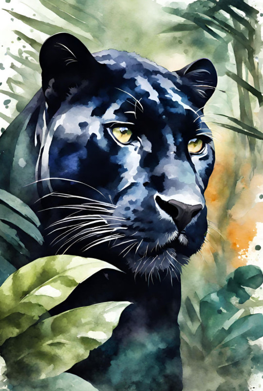 Bettwäsche-Set Panther im Dschungel Mikrofaser