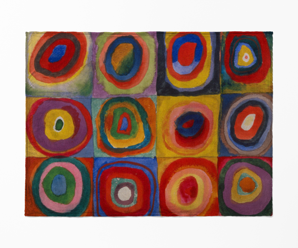 Kuscheldecke Farbstudie Kandinsky