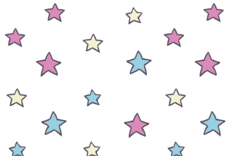 Kinderbettwäsche-Set Colorful Stars Mikrofaser