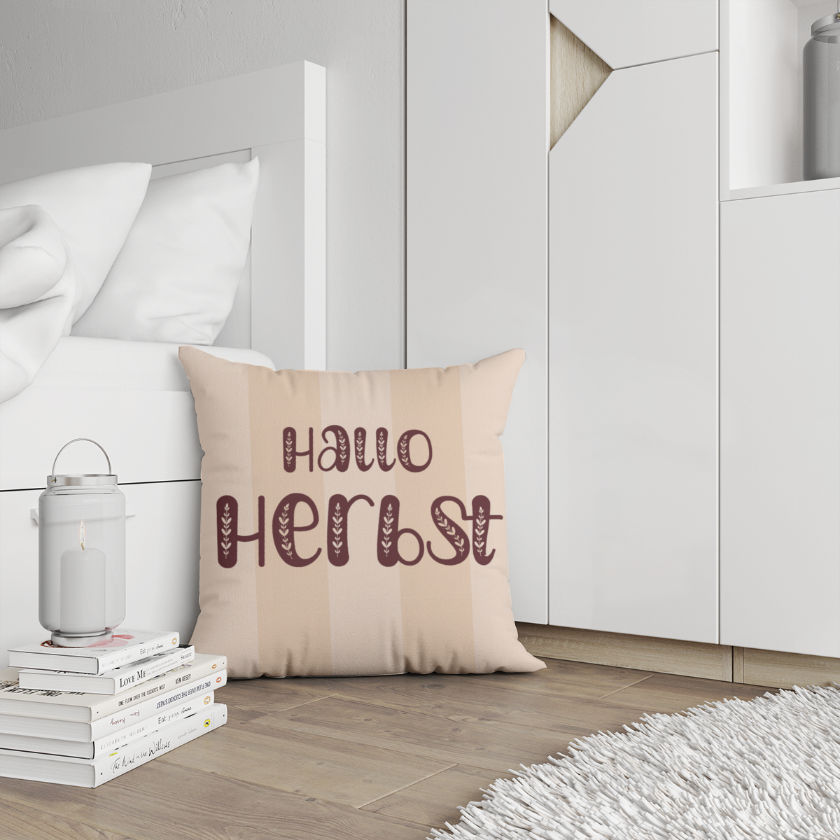 Samtkissenbezug Hallo Herbst Samtkissenbezug Hallo Herbst