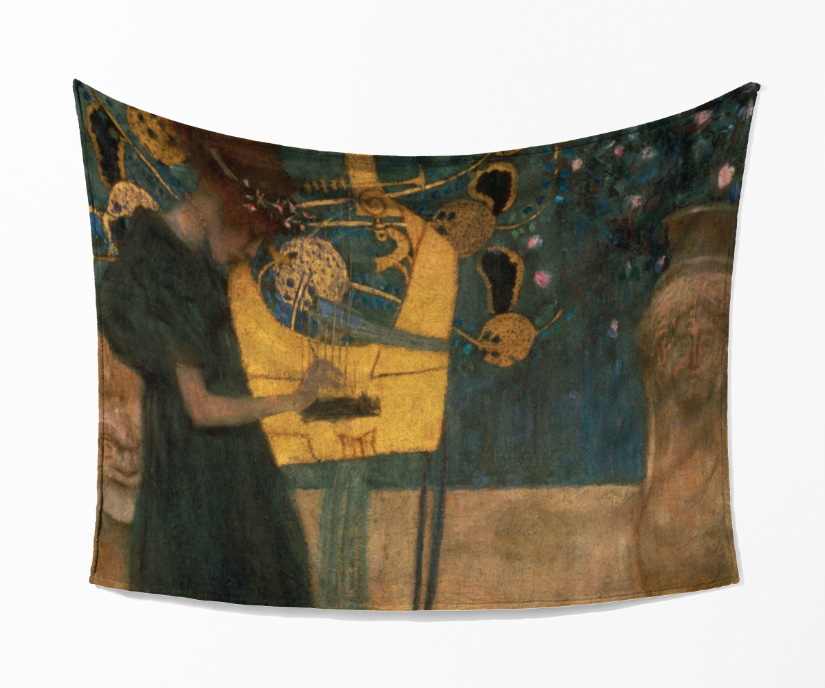 Kuscheldecke Die Musik Klimt