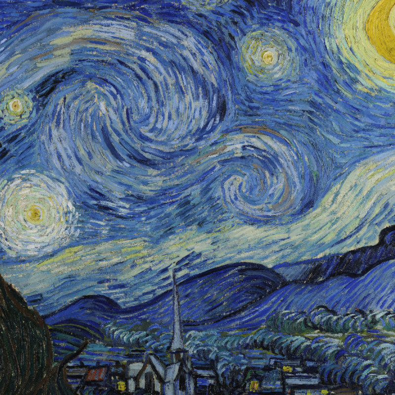 Motivbettwäsche Van Gogh - Sternennnacht Baumwolle