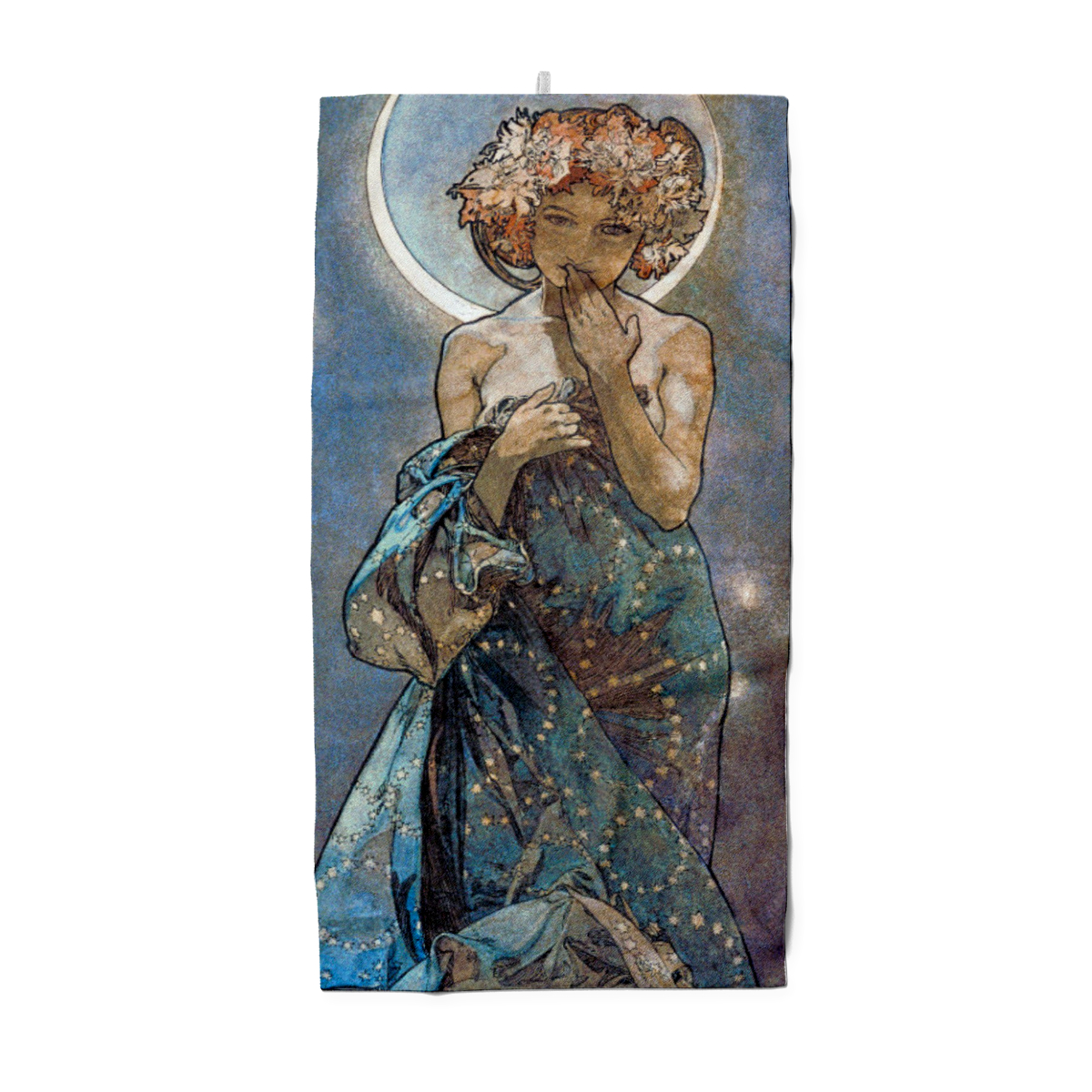 Duschtuch Sterne: Der Mond - Alfons Mucha