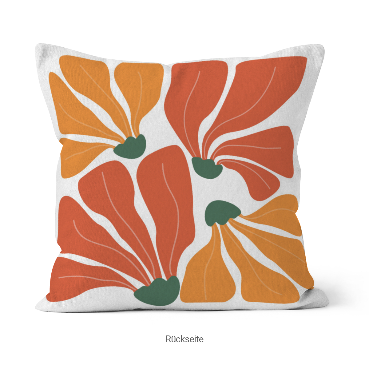 Samtkissenbezug Flower Abstrakt
