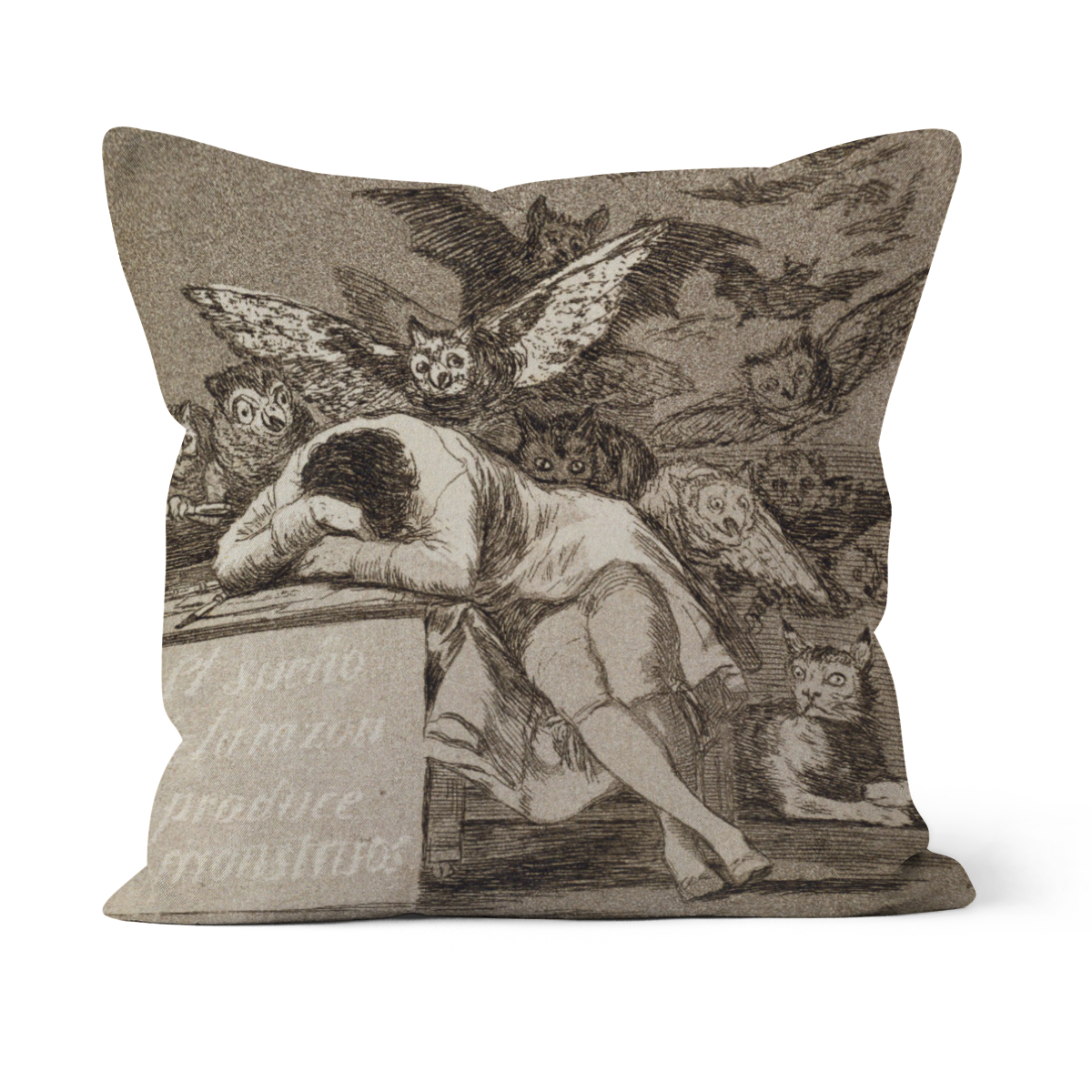 Kissenhülle Schlaf der Vernunft Goya