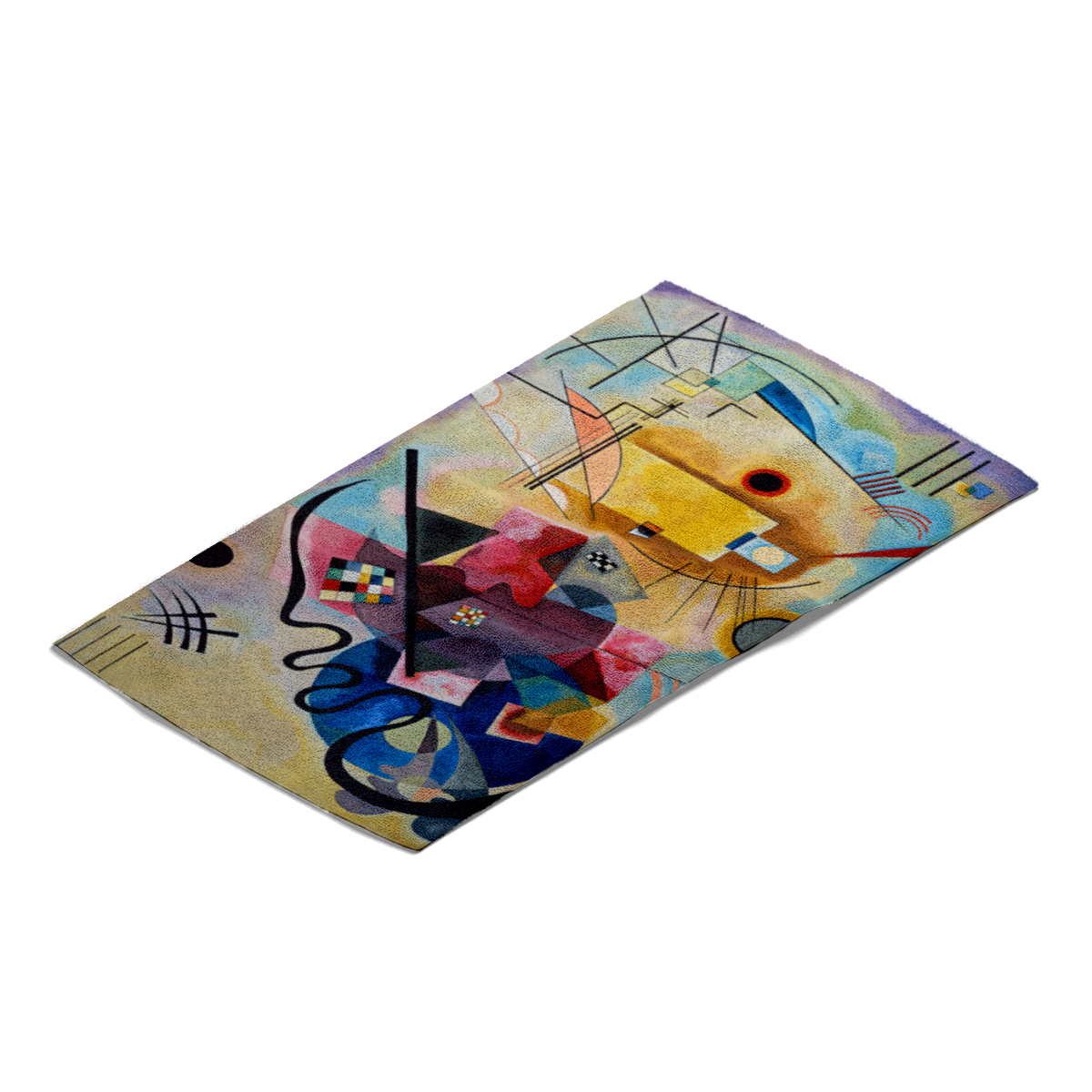 Duschtuch Gelb, rot, blau - Wassily Kandinsky