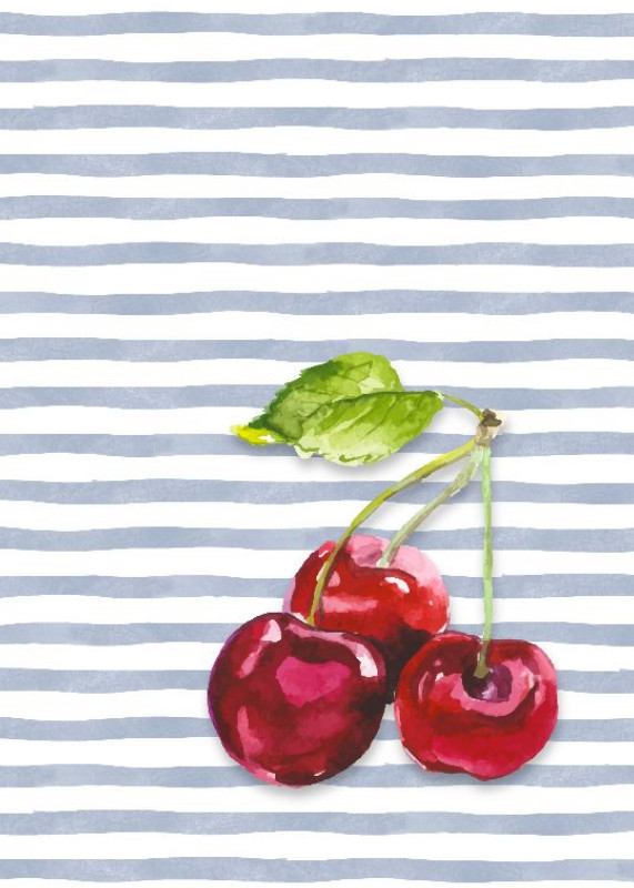 Geschirrtuch Cherry Stripes