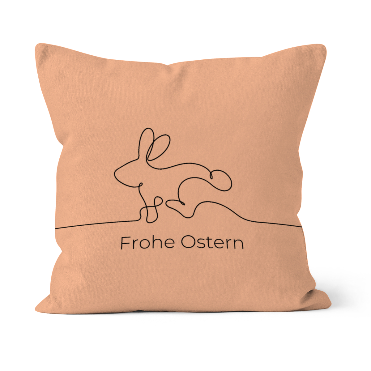 Kissenbezug Hase mit Aufdruck Frohe Ostern