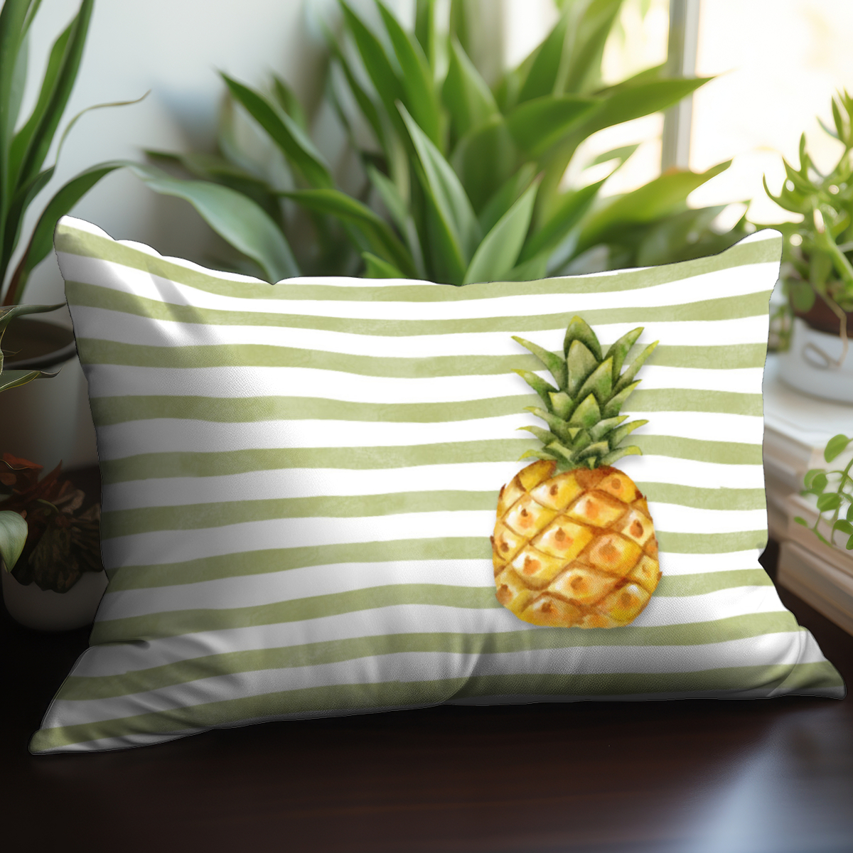 Samtkissenbezug Pineapple Stripes
